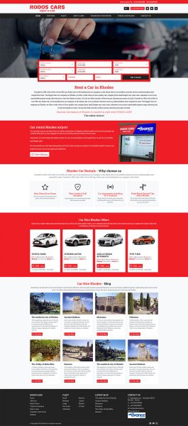 Rent a car website development Rodos Cars