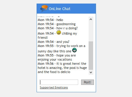 Developing an Online Chat!